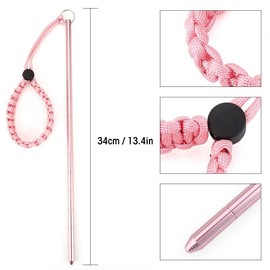 VGEBY Reef Stick Diving Stick Scuba Diving Aluminium Pointer Noise Maker Stick Rod Pointer with Parachute Lanyard (Pink)