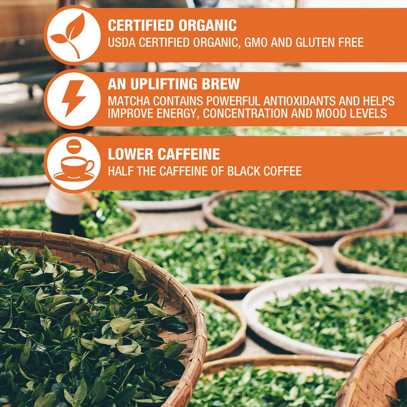 Tipson Organic Matcha Green Tea - Organic Cinnamon And Organic