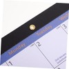 FUNOMOCYA English Monthly Desk Calendar Minimalist Design Thick for Memo