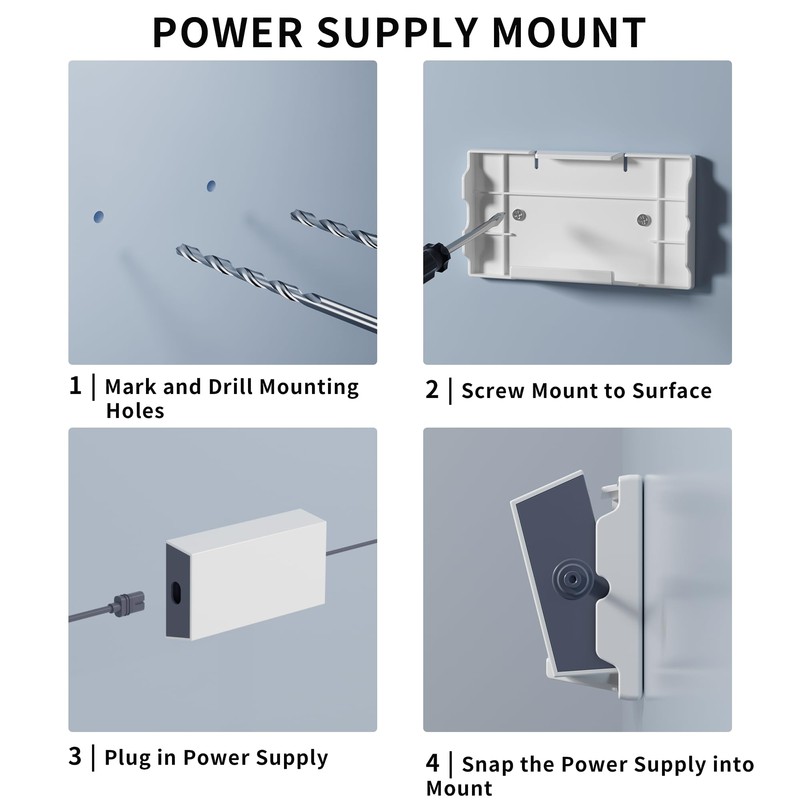 Starlink Gen 3 Router Wall Mount with Standard Power Supply