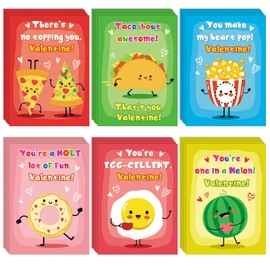 HEYINSHEN 48 Pcs Valentines Day Cards for Kids School Valentines Gift Tags Cards for School Class Exchange Valentines Day Cards for Kids Classroom Cute Valentines Cards for Kids Valentine Party