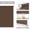 LazBlinds No Tools No Drill Cordless Roller Shades, 100% Blackout