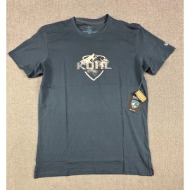 Kuhl Shirt Men Large Cotton Blue Hiking Trek Mountain New