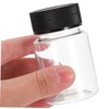 VILLFUL 10pcs Transparent Sampling Bottles with Sealing Lids Wide Mouth