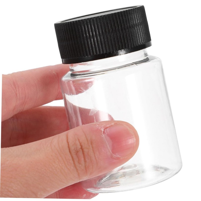 VILLFUL 10pcs Transparent Sampling Bottles with Sealing Lids Wide Mouth