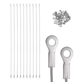 uxcell 10Pcs 24" Cabinet Door Restraint with Screws, 304 Stainless Steel Cupboard Door Protector Hinge Limiter for Restricting Cabinet Door Swing and Limiting Door Opening Angle