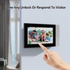 Video Doorbell with 7-inch LCD Monitor, Call Button Tuya WiFi