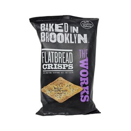 Baked In Brooklyn Flatbread Crisps,The Works, 6 Ounce