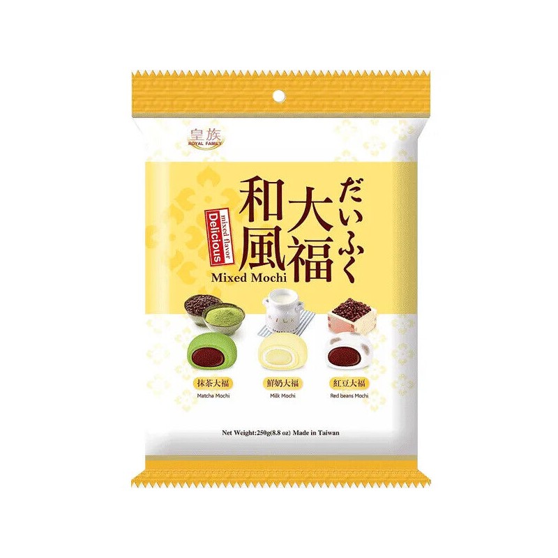 ROYAL FAMILY 3 PACK ROYAL FAMILY MIXED FLAVORS DELICIOUS MOCHI