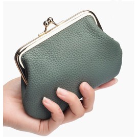 JFOLKS [Retro Design x Modern Features] Wallet, Women's, Men's, Compact, Stylish, Coin Purse, Bill Holder, Card Pocket, Free Pocket, Genuine Leather, 5 Colors, green