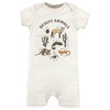 Hudson Baby Unisex Baby Cotton Rompers, Desert Animals, 6-9 Months