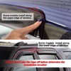 4pcs Original Shatterproof Sun Rain Guards Shield Side Winow Wind