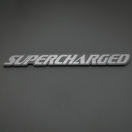 FMSgear 1 SUPERCHARGED Emblem fits Hellcat Charger Challenger Trackhawk Hellhawk Badge - Black