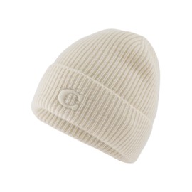 Coach Women's C Beanie, Chalk, One Size