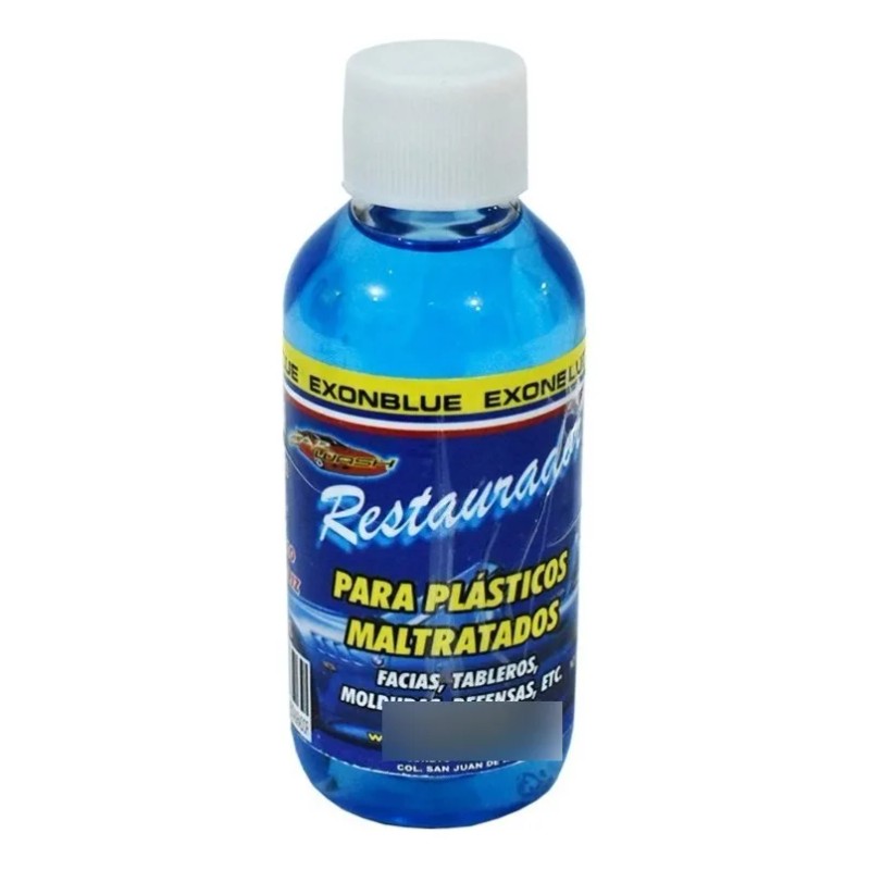 Restaurador De Plásticos Carwash Azul Traslúcido Auto Moto 120ml