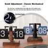 VBESTLIFE Retro Digital Flip Down Clock, Battery Powered Internal Gear