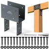 WOWACE 2pc 6x6 (Actual Post/5.5"x5.5" Beams/3.5"x5.5") Post Cap Tie Bracket,