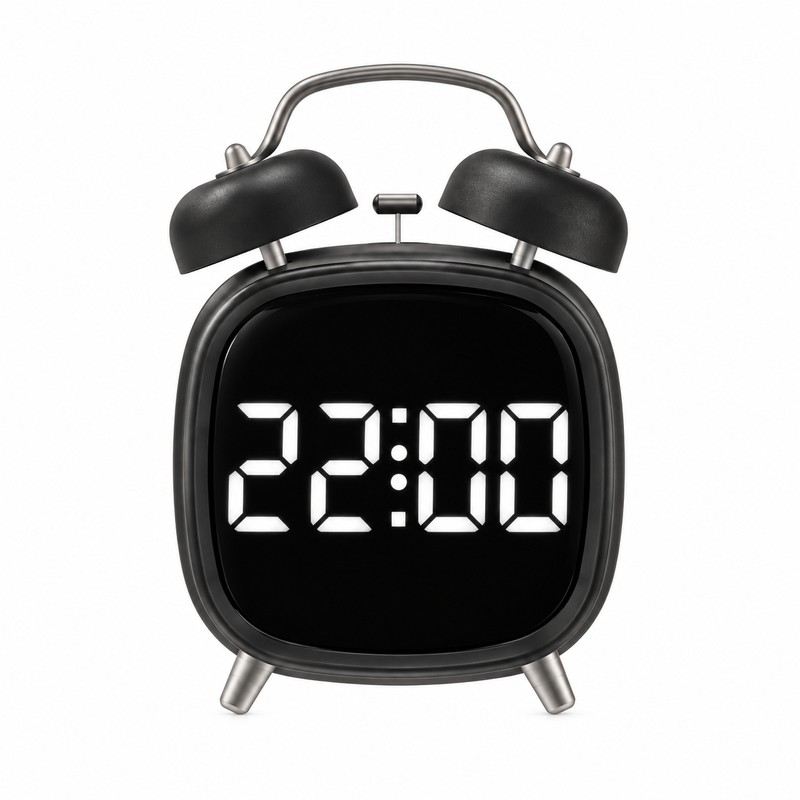 Super Loud Digital Alarm Clock with Dual Bell – LED