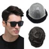 Super Thin Skin Mens Toupee Men's Human Hair System 0.06mm