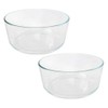 Pyrex Simply Store 7203 6/7-Cup Round Clear Glass Food Storage