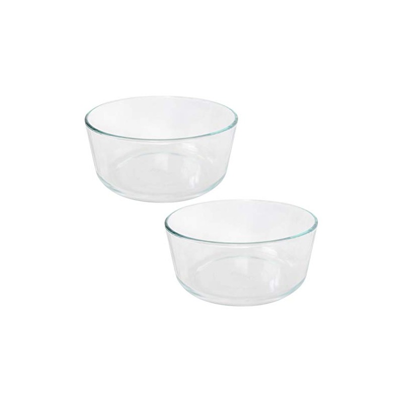 Pyrex Simply Store 7203 6/7-Cup Round Clear Glass Food Storage