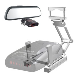 Radar Detector Mount,Aluminum Radar Mounting Base,Mirror Mount Radar Detector Bracket,For Uniden,Cobra,Escort,Valentine V1,Beltronics, Whistler,Rocky Mountain Phantom-T etc Radar Detectors (silvery)