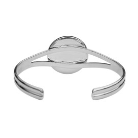 US 2001 North Carolina State Quarter BU Unc Coin Silver Plated Cuff Bracelet - Beautiful