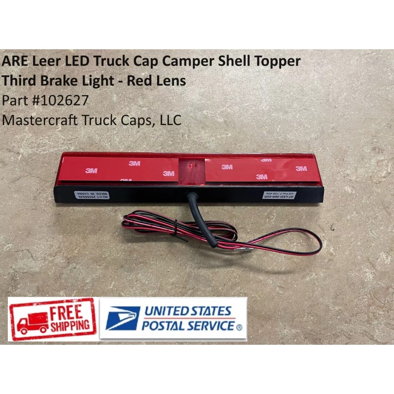 American Technology Components Truck Cap Third Brake Light red lens