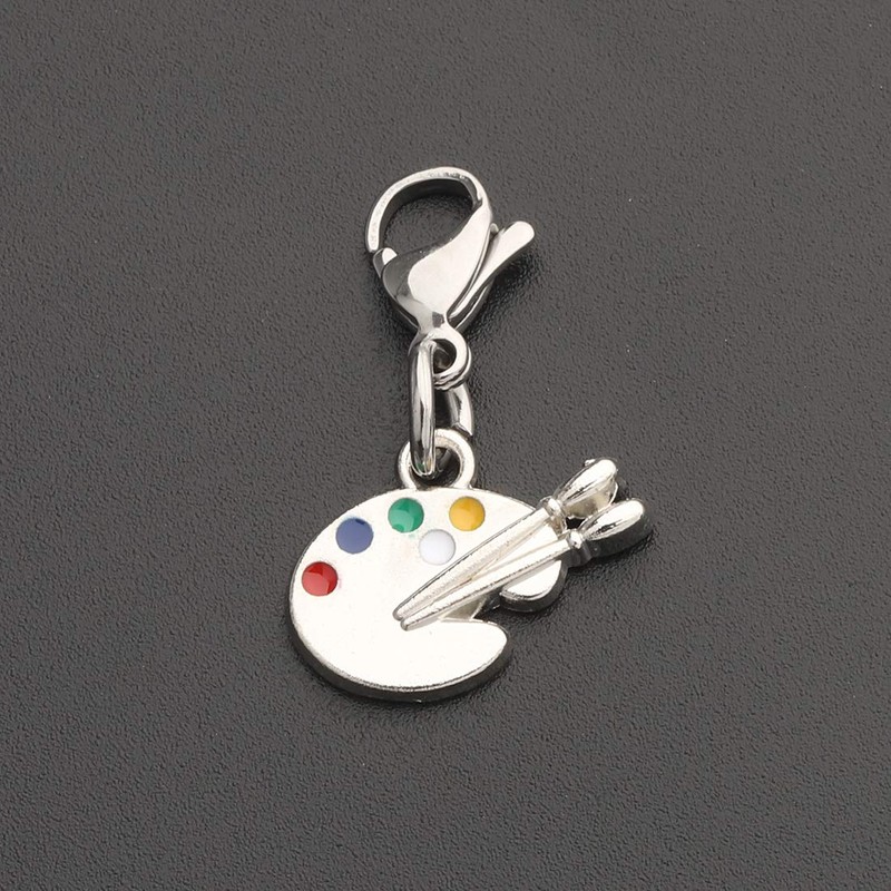 CHOORO Artist Palette Clip-on Charm Paint Palette Zipper Pull Gift