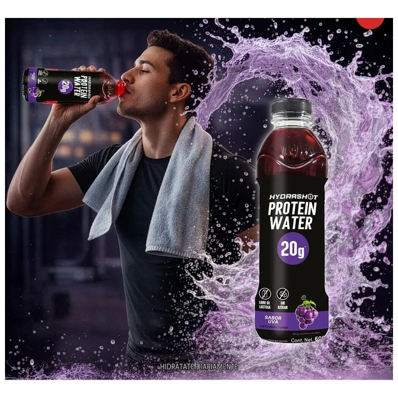 Bebida De Proteína 20g Electrolitos Hydrashot 18 600ml