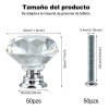 Perillas Manijas Buro Cajón Mueble Cristal Tipo Diamante
