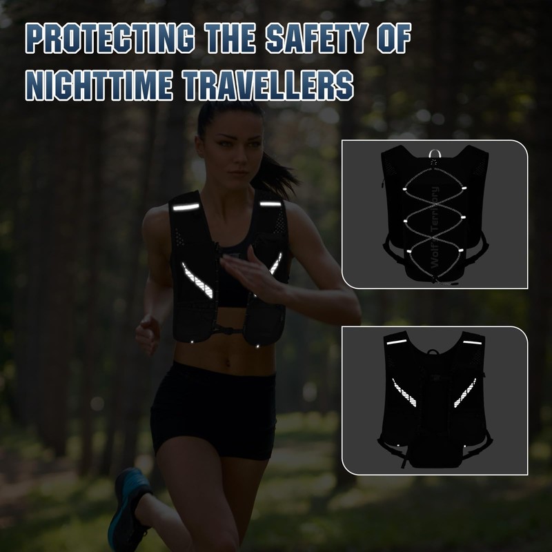 VHUTOU 5L Running Vest, Ultralight Hydration Backpack, Running Vest Hydration