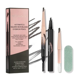 Brow Pencil Black, Eyebrow Pen Long-Lasting, Eye Brow Kit Natural, Eyebrow Pencil Waterproof Brush Stroke Pen, Microblade Eyebrow Pen For Women And Girls, Beauty Brow Pencil