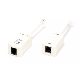 THE CIMPLE CO DSL Phone Line Filter | 2 Pack | Ivory | Reduce Digital Noise Caused By DSL Line