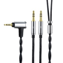 okcsc WT 2.5mm Balanced Headphones Audio Cable, IEM HiFi 2.5mm Male to Dual 3.5mm Male Headphone Upgrade Replacement Audio Cable for Hifiman SUNDARA Ananda HE4XX HE-350 HE1000 HE-400i Headphone 3.9FT