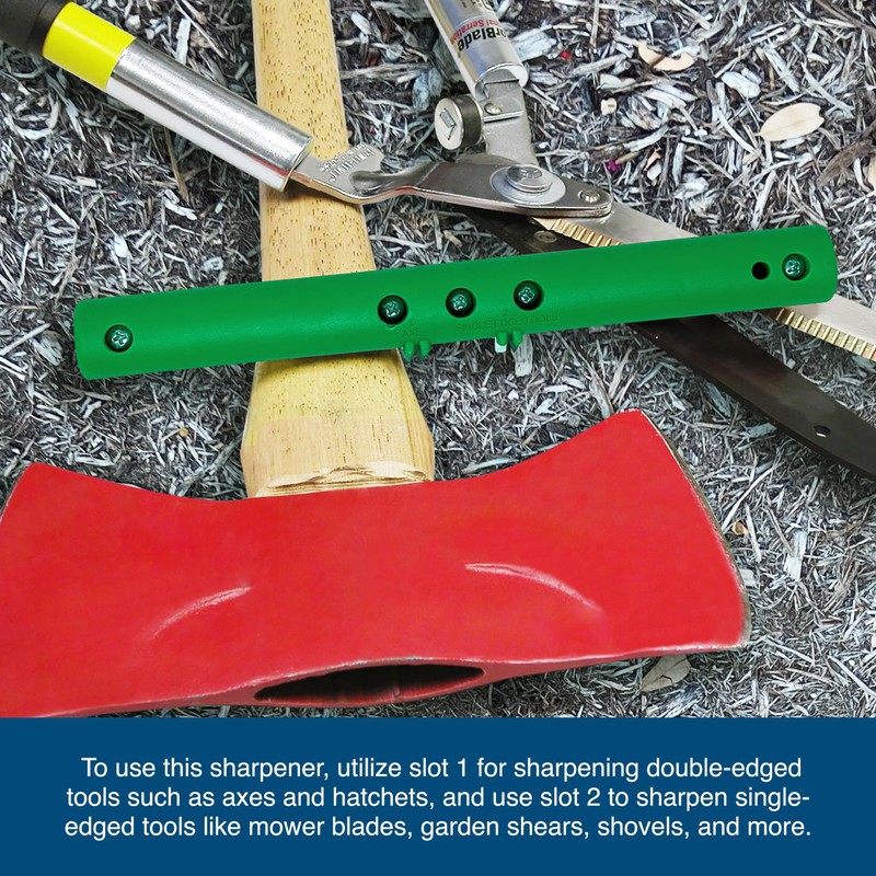 ACCUSHARP Axe, Tool & Knife Sharpener, Restores, Hones & Sharpens