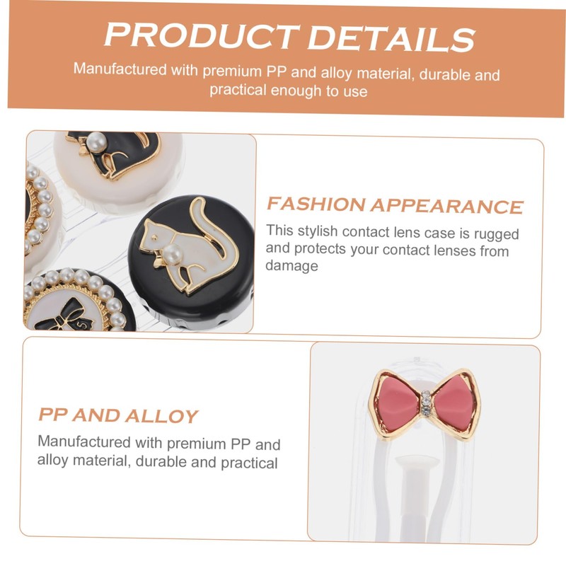 Baluue 1 Set Eye Contacts Lens Case Container Contacts Lens