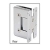 C.R. LAURENCE C0L037PN CRL Polished Nickel Cologne 037 Series Wall