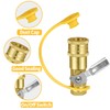 1/4" RV Propane Quick Connect Adapter, Propane or Natural Gas
