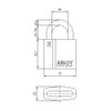 共栄工業 Abloy Pro Tech Practice Padlocks Lock Padlock PL341