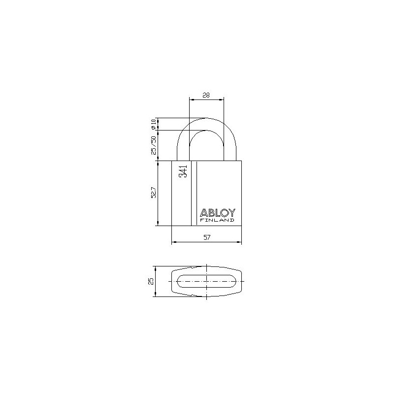共栄工業 Abloy Pro Tech Practice Padlocks Lock Padlock PL341