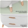 MASSY Egg Shape(Oval) Makeup Storage Box, Countertop Portable Vanity Cosmetics