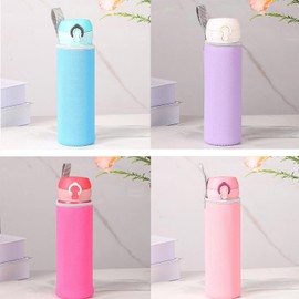 Lehuan 4 Pack Neoprene Water Bottle Sleeve Holder,Fit for 15oz-19oz Portable Sport Water Bottle,Perfect for Travel and Outdoors