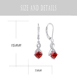 Starnny Hoop Earrings Silver 925 Women's 3A Cubic Zirconia Earrings White Gifts for Women, White Gold, Cubic Zirconia