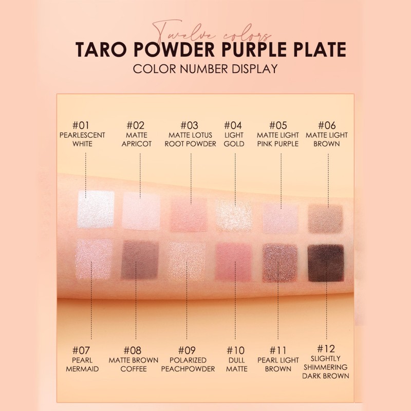 12colors Hexagonal Star Eyeshadow Palette Long Lasting and Portable Eye