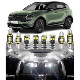 BMT xms Car Interior LED Light Replacement for Kia Sportage QL NQ5 2017-2023,6000K Super Bright Interior Light Bulbs Package, 9pcs