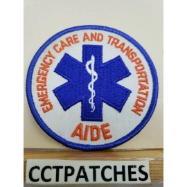 EMERGENCY CARE AND TRANSPORTATION AIDE EMS EMT PATCH