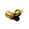 8Pcs 1/4" NPT Schrader Valve,Brass 1/4"NPT Male Thread Tank Valve