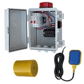 Upgrade Septic Tank & Sump Pump Alarm, 110dB Alarm + High Brightness LED, 13 Foot Float Monitoring, Dedicated to Septic Tank/Sewage Pump/Pond/Tank