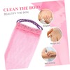 PACKOVE 4Pcs Exfoliating Back Scrubber Towels Bathing Washcloths for Skin